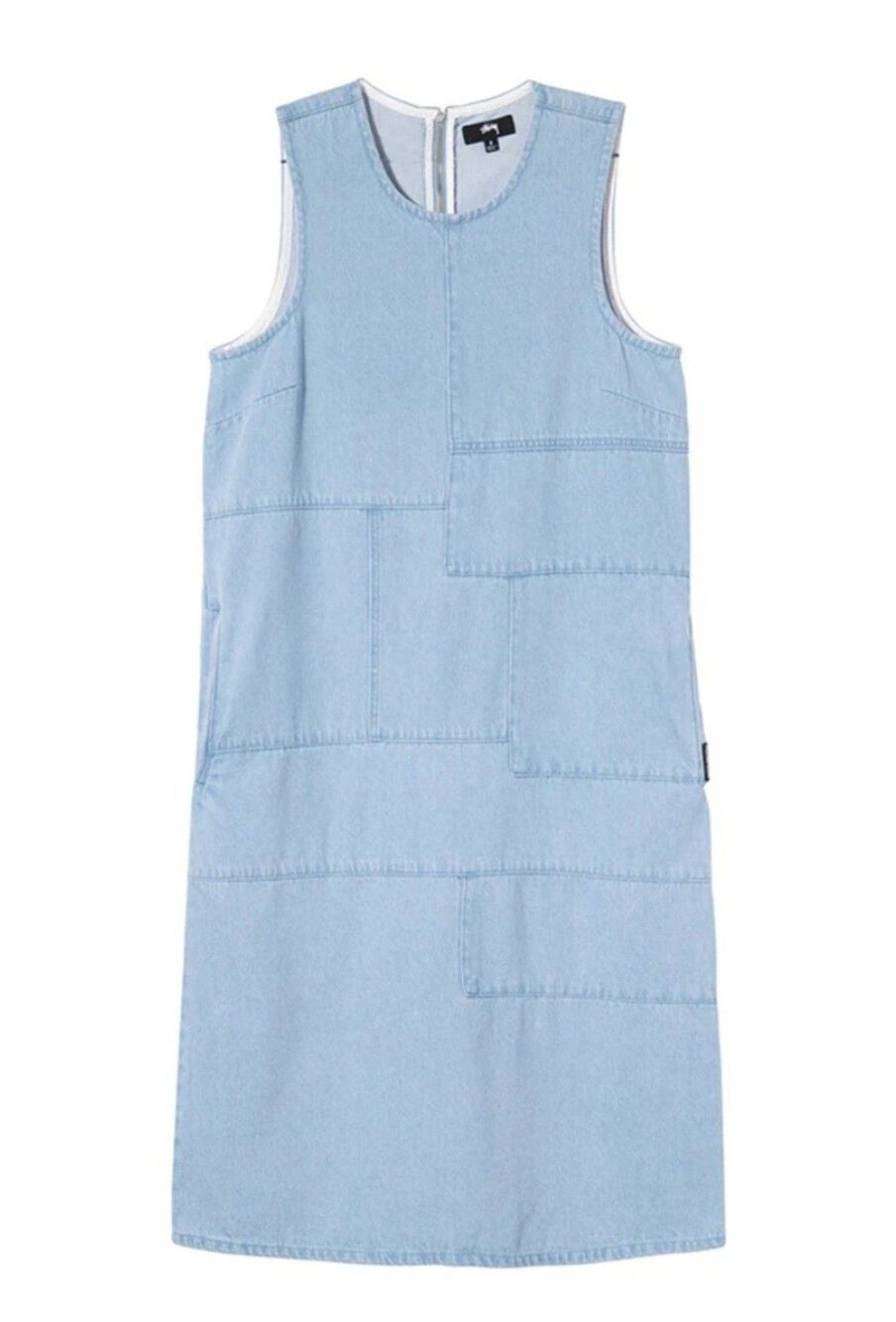 Stussy Webster Patchwork Denim One Piece Dress Style#211207 SIZE 7  NWT